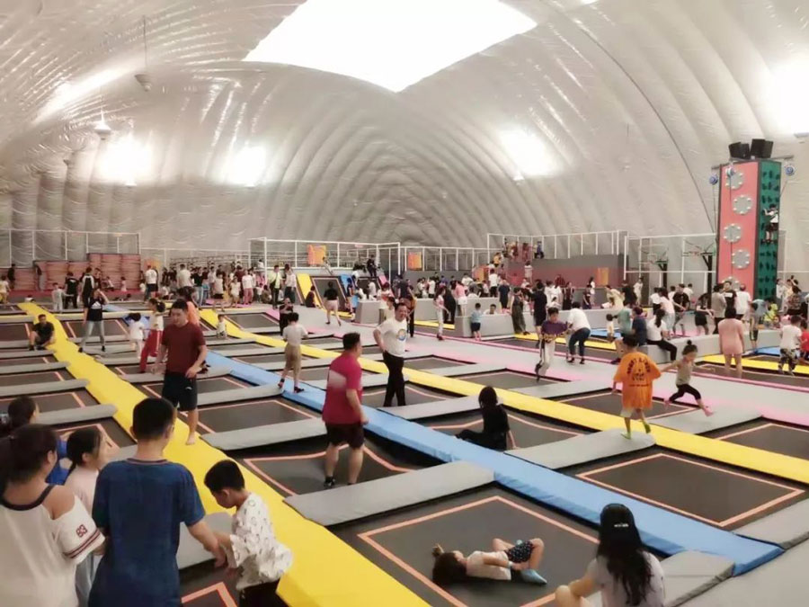 传统气膜体育馆特点 气膜体育馆充气膜构造 气膜体育馆内部压力