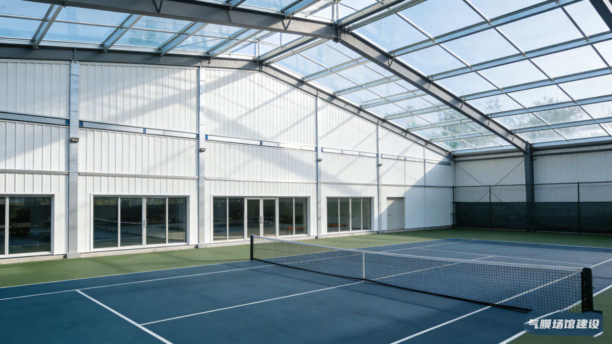 装配式网球馆 轻钢结构网球馆 球馆可移动式结构设计 装配式大棚设计 气膜结构